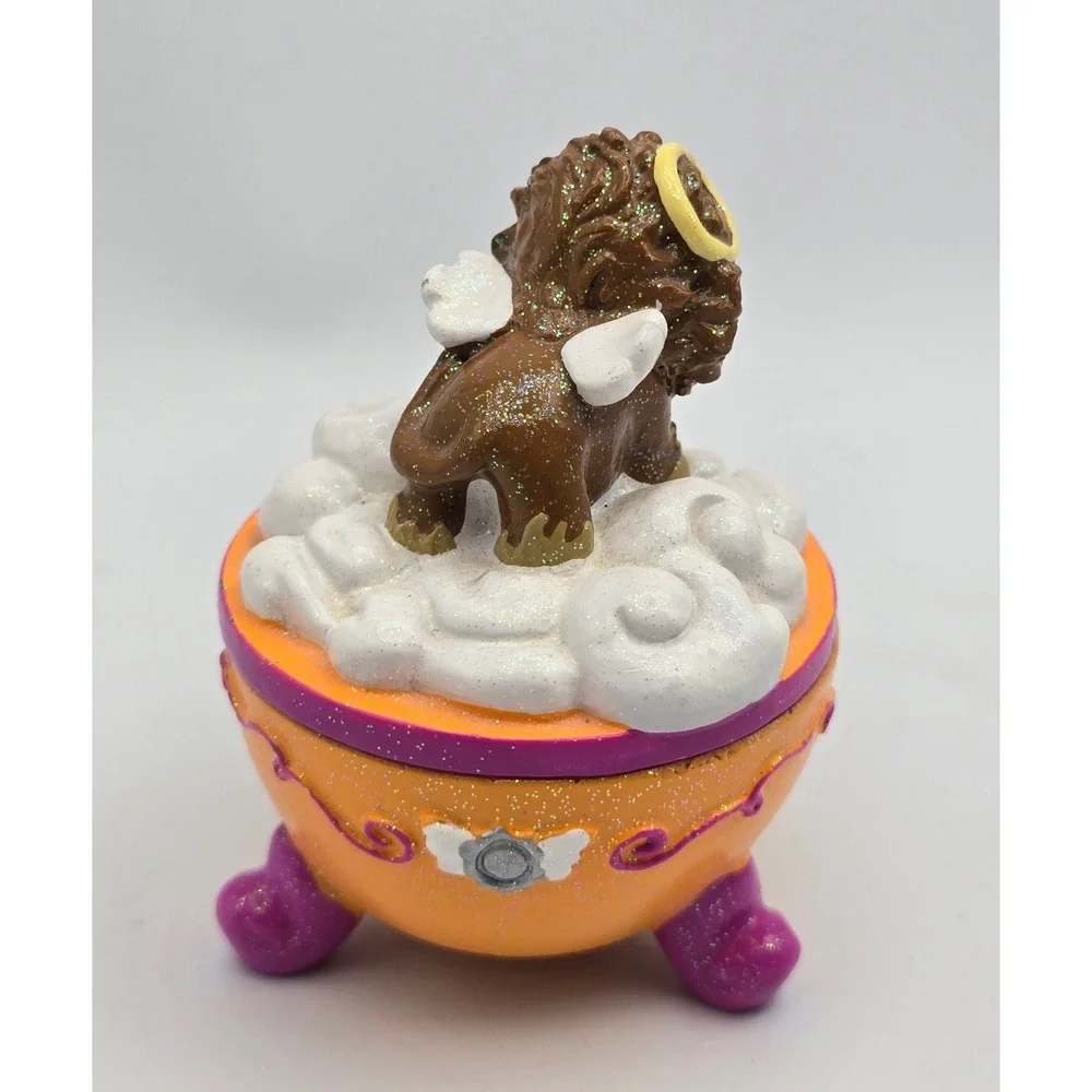 Vintage‎ Y2K Claire's Trinket Box Angel Lion 2006 #7 Halo Collectible Nostalgia